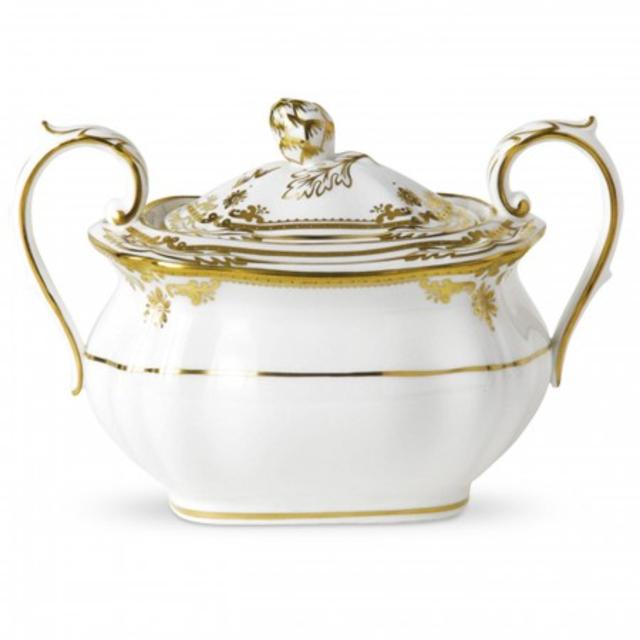 Spode Stafford White Covered Sugar