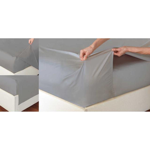 The Easy Sheet® 400 Thread Count Queen Sheet Set in Silver Grey