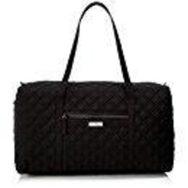 Women's Large Duffel, Microfiber, Classic Black