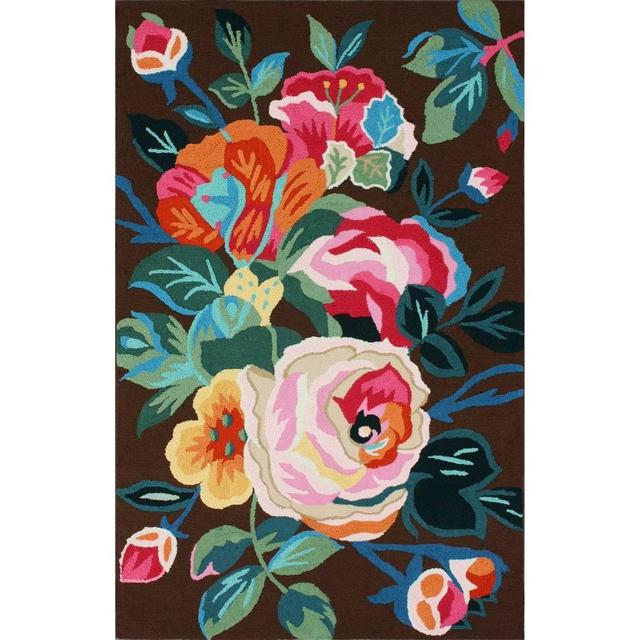 nuLOOM Hand Tufted Aline Floral Area Rug - Brown (5'X8') : Target