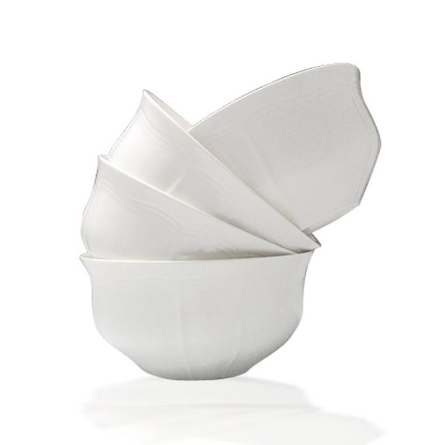 Antique White Cereal Bowl, Set of 4