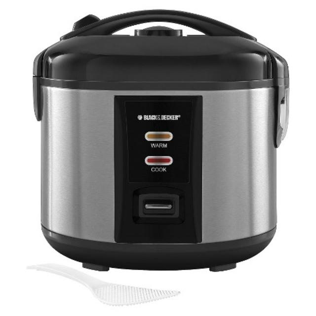 BLACK + DECKER Stainless Steel Rice Cooker