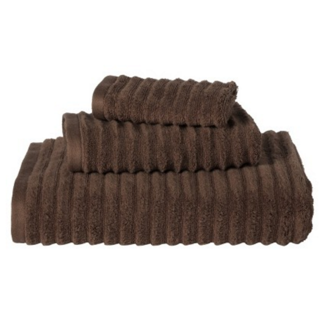 Threshold™ Textured 3-pc. Bath Towel Set - Dark Brown