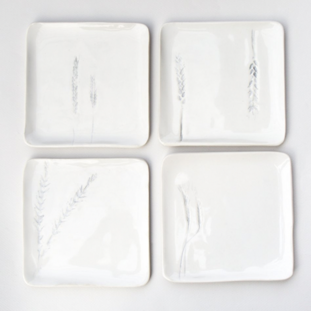 Grain B&B Plates - Set of 4 (Blue Hill Exclusive)