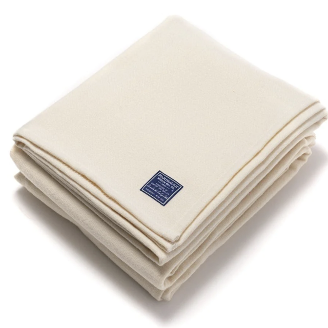 Lakefront Wool Blanket (Pearl)