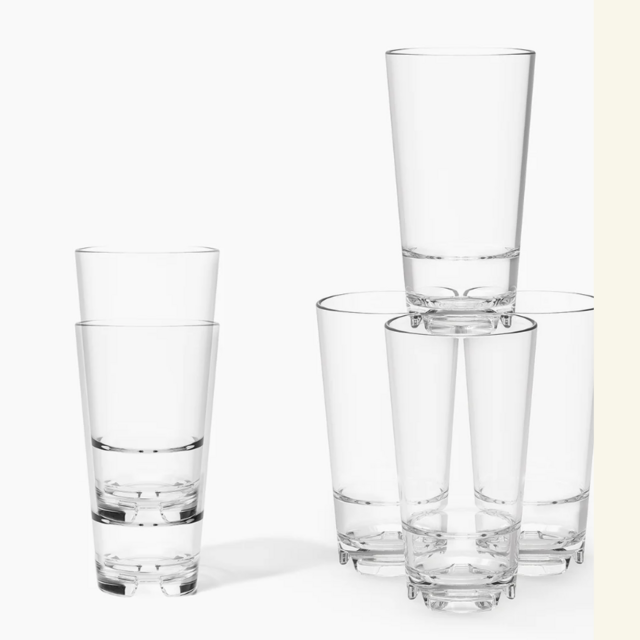 RESERVE 16oz Stackable Pint Tritan™ Copolyester Glass