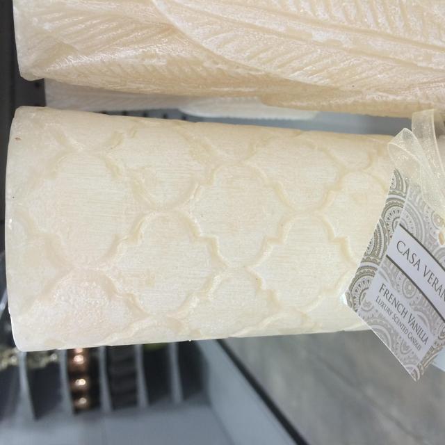 Casa Verano French Vanilla Pillar Candles