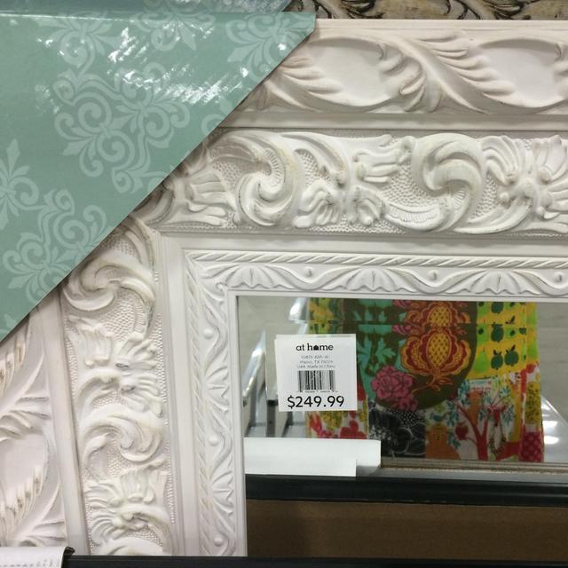 White Framed Mirror