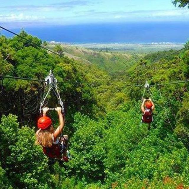 Ziplining in Hawaii