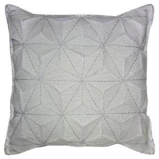 Gray Pattern Throw Pillow