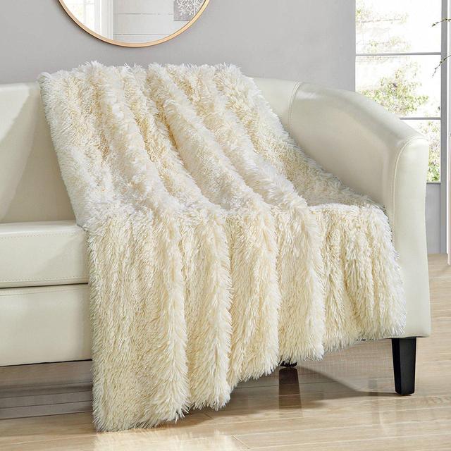 Cream Super Soft Throw Blanket
