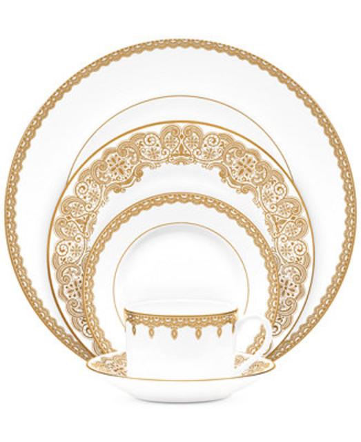 Lismore Lace Gold 5 Piece Place Setting