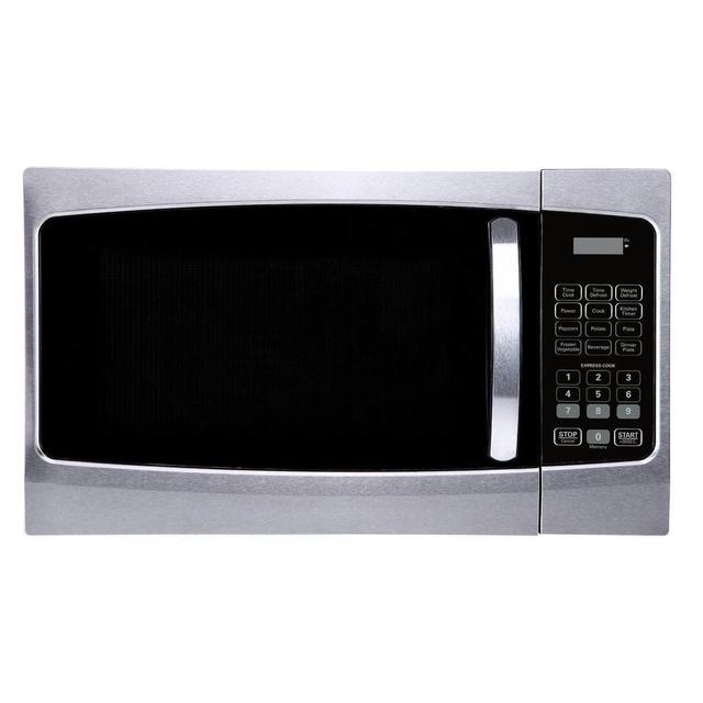 1.3 cu. ft. Countertop Microwave Oven in Stainless Steel Front