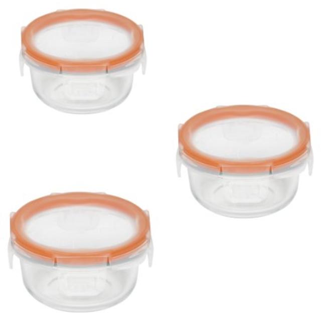 Snapware Total Solution 6-Piece Value Pack Round Glass Food Storage Box