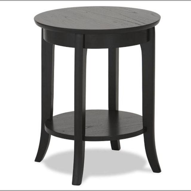 Chloe Round Side Table, Black