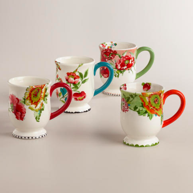 Nomad Flower Mugs, Set of 4