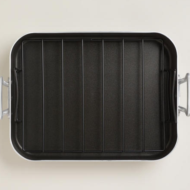 Aluminum Roasting Pan with Rack