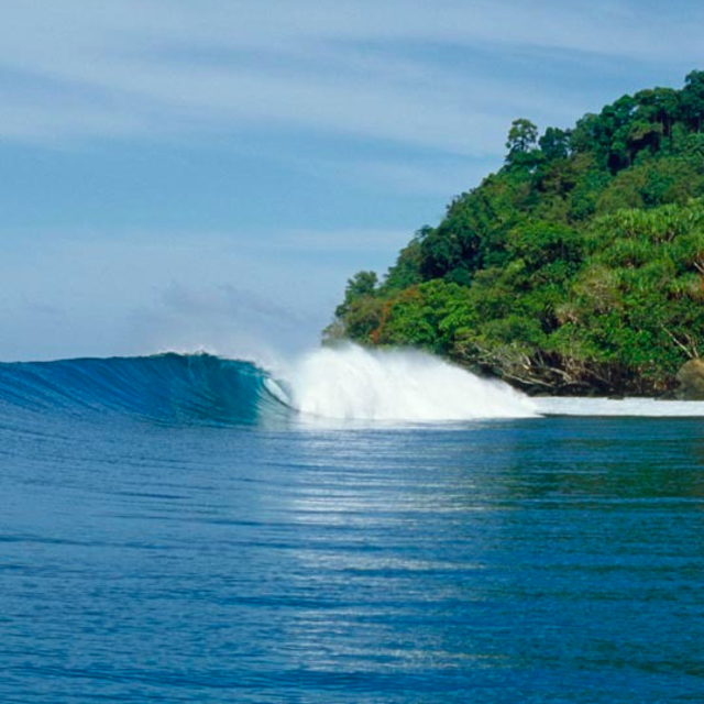 A boat trip to an amazing surf break