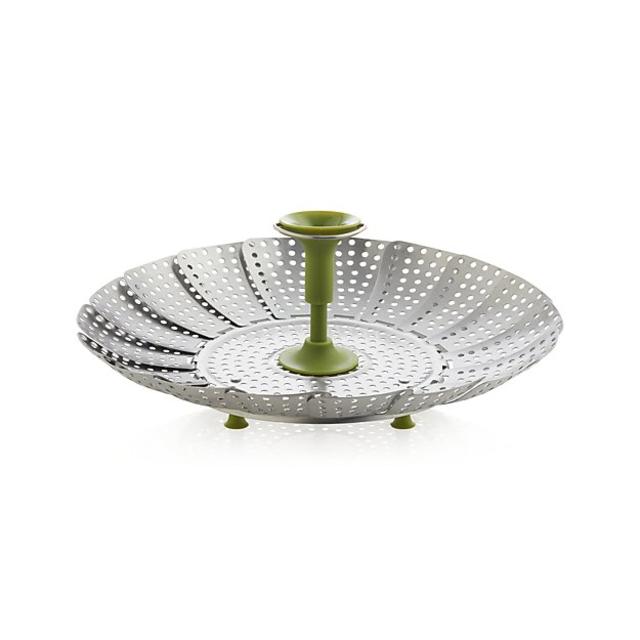 Stainless Steel Vegetable Steamer with Silicone Feet