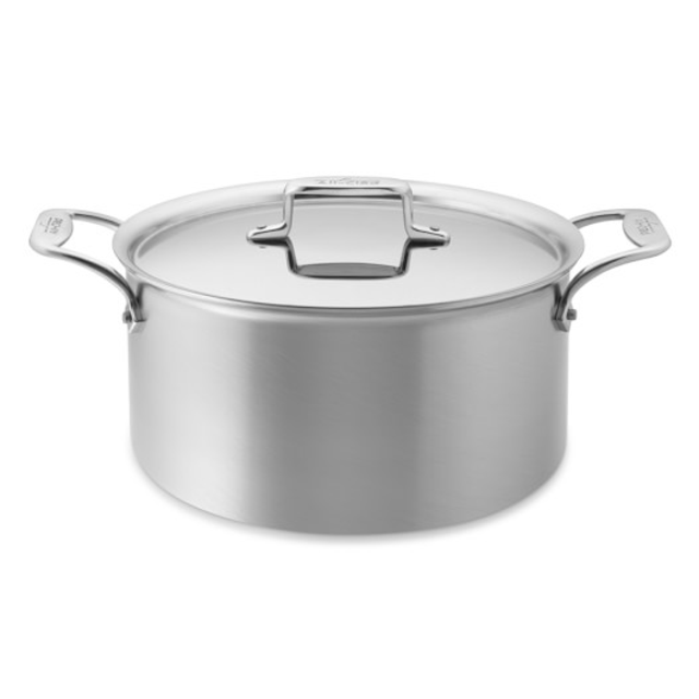 All-Clad d5 Brushed Stainless-Steel Stockpot, 8-Qt.