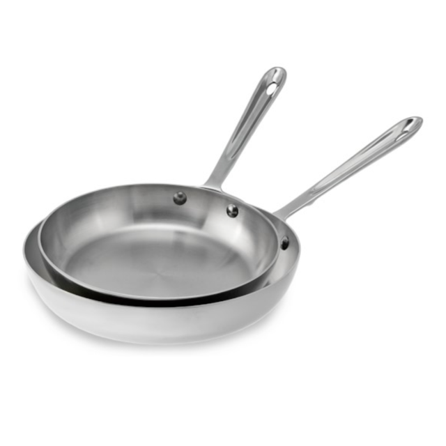 All-Clad d5 Stainless-Steel French Skillets, Set of 2