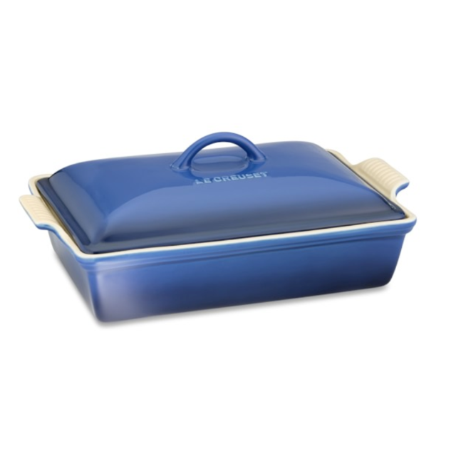 Le Creuset Heritage Stoneware Rectangular Covered Casserole, Lapis