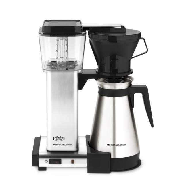 Technivorm Moccamaster Coffee Maker with Thermal Carafe, Brushed Silver