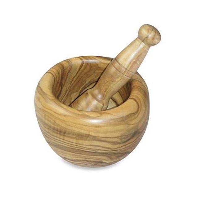 Berard Olive Wood Mortar and Pestle