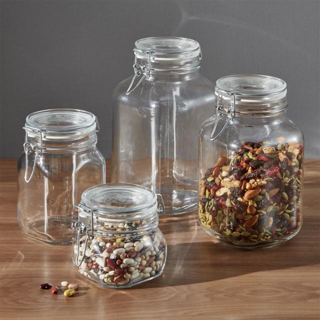 Set of 4 Fido Jars with Clamp Lids