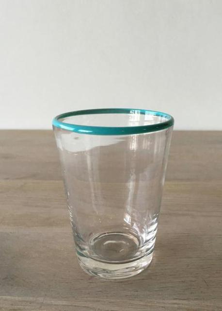 Blue Color Pop Juice Glasses S/4