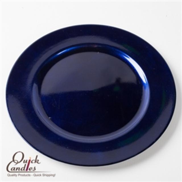 Richland 13" Plain Charger Plates-Royal Blue (12)