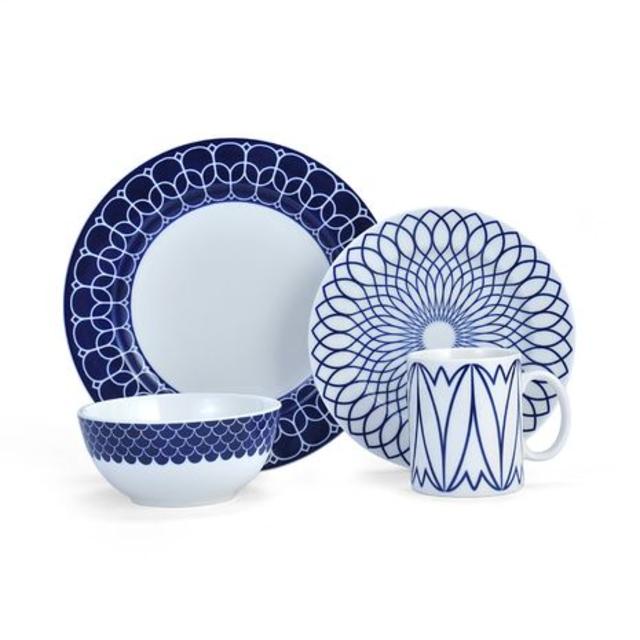 MIKASA-Lavina Cobalt 4 Piece Place Setting