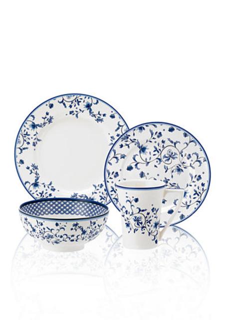Spode Blue Portofino 4 Piece Place Setting