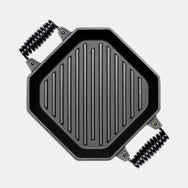 12″ Cast Iron Twin Spring Grill Pan