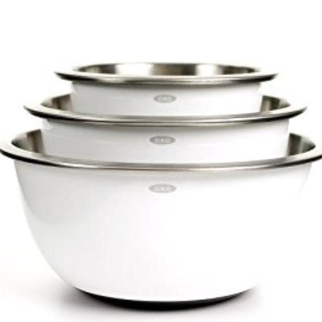 OXO Good Grips 3-Piece Stainless-Steel Mixing Bowl Set