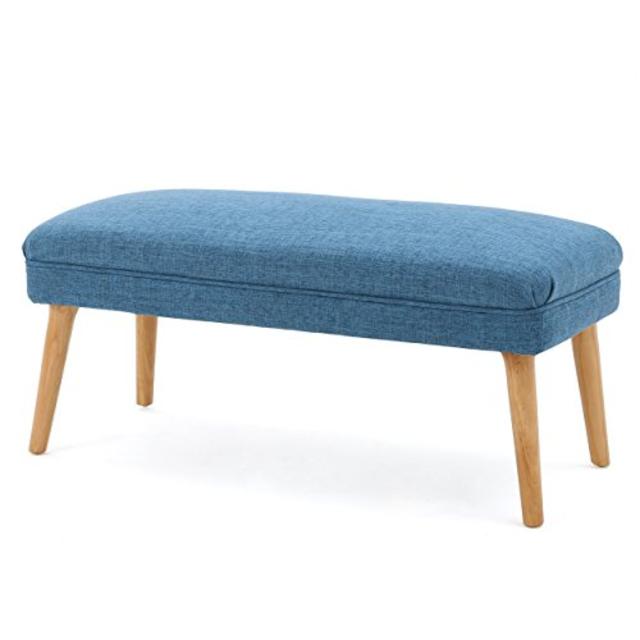 Dumont Mid Century Modern Fabric Ottoman