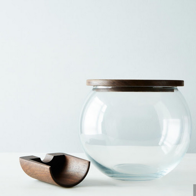 Handblown Glass Ice Bucket