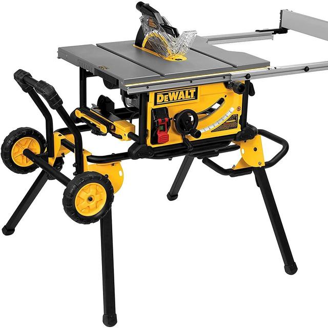 15 Amp Corded 10 in. Job Site Table Saw with Rolling Stand