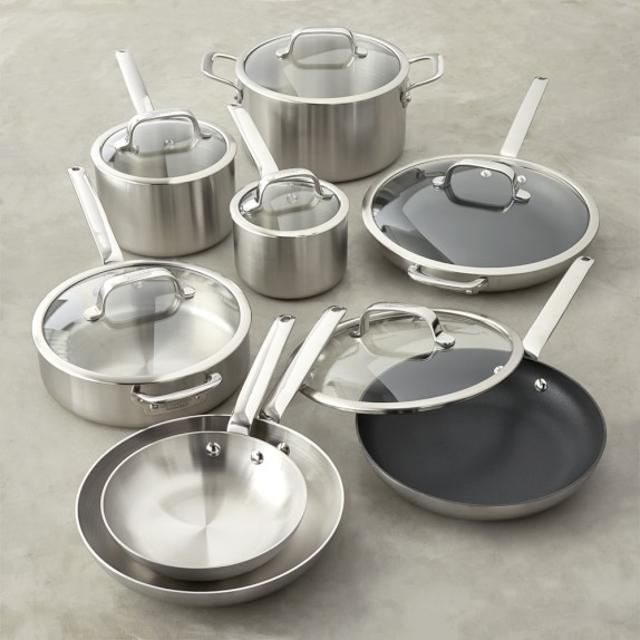 Williams-Sonoma Professional Stainless-Steel 14-Piece Cookware Set
