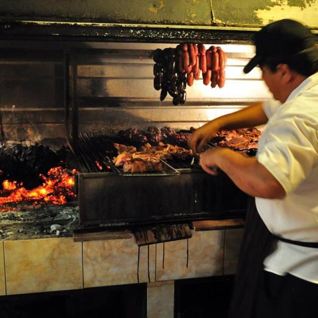 Meal at a Parrilla (barbeque grill)