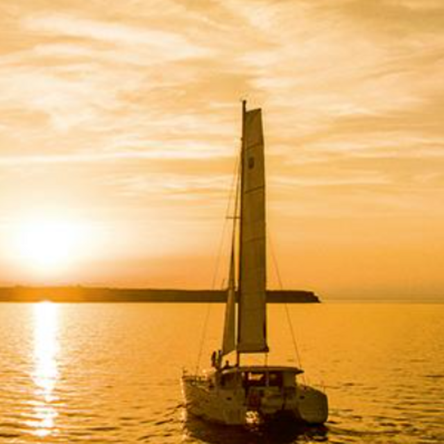 Sunset Catamaran Cruise in Santorini