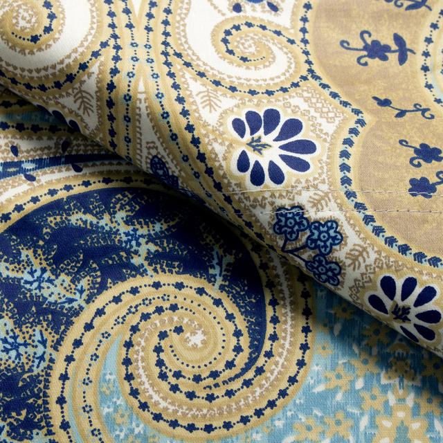 Milano Colorful 300 Thread Count Cotton Print Sheet Set - Queen