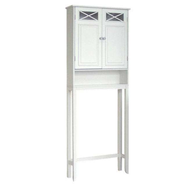 Elegant Home Fashions Dawson Over Toilet Space Saver Etagere - White