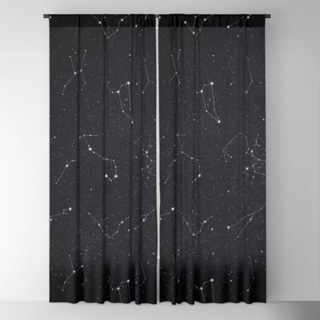 Society6 Constellations Blackout Curtains