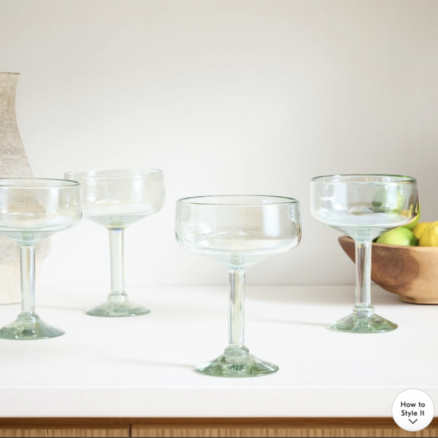 Recycled Mexican Drinking Glasses- Set of 8