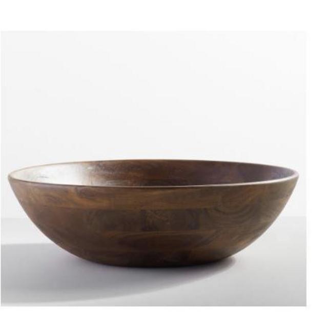 Chateau Acacia Wood Salad Bowl, XL 20" - Brown