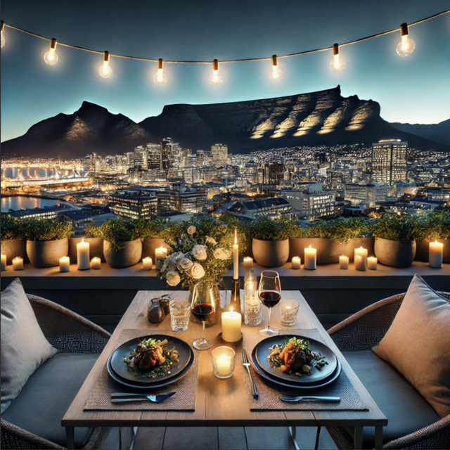 Dinner for two in Cape Town