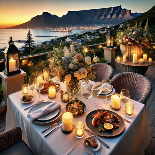 Dinner for two in Cape Town