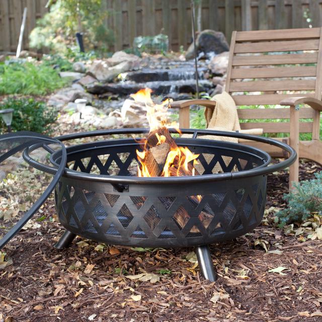 Red Ember Durango Extra Large 34 in. Bronze Fire Pit with FREE Cover