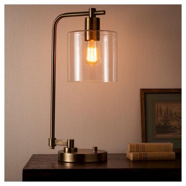 Hudson Industrial Table Lamp - Antique Brass - Threshold™